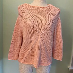 J Jill light pink spring sweater